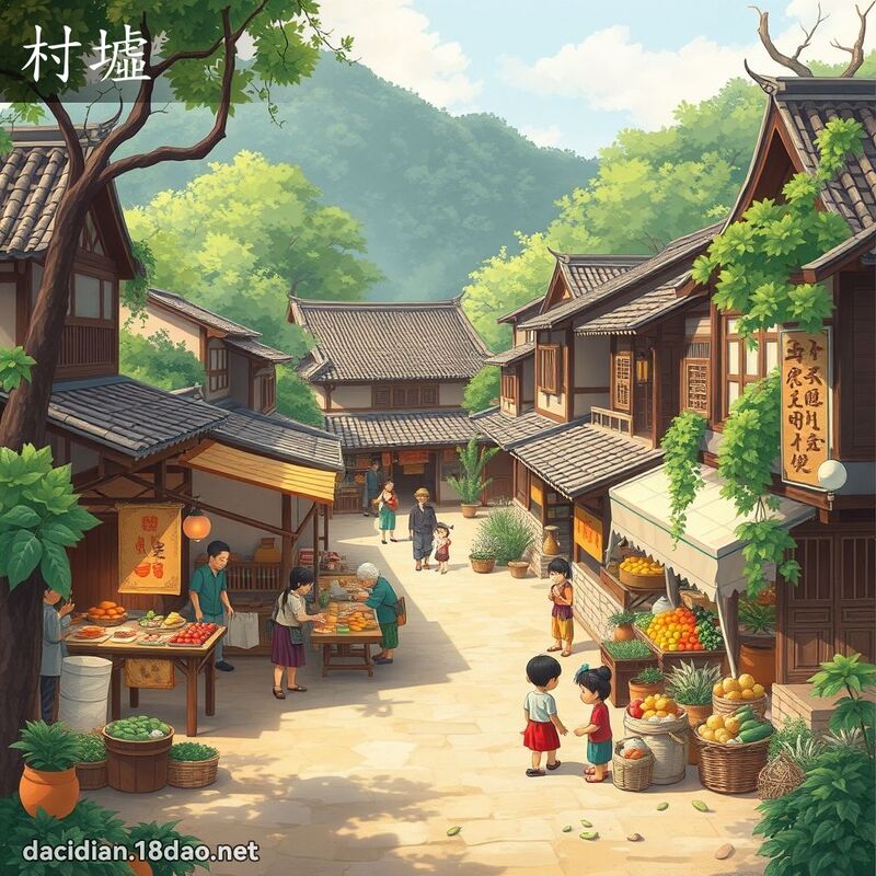 村墟 - 國語大辭典配圖