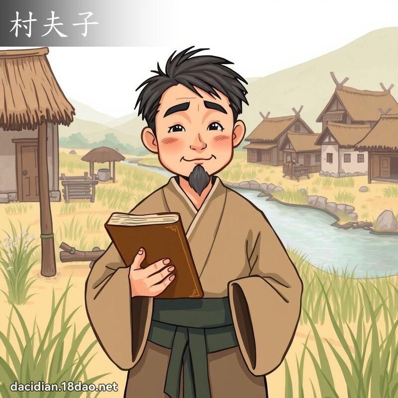 村夫子 - 國語大辭典配圖