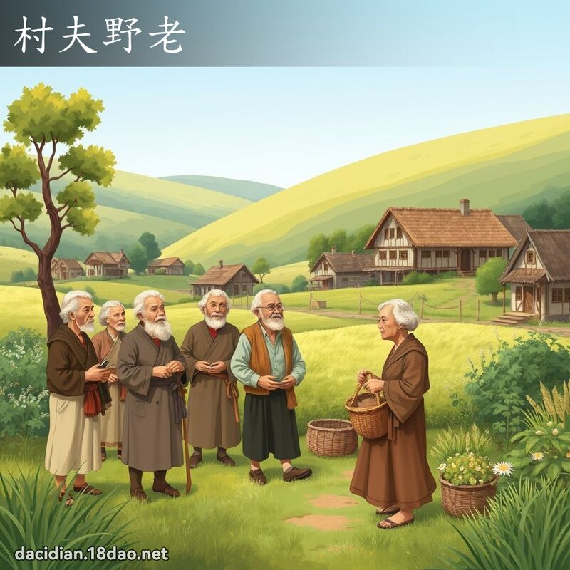 村夫野老 - 國語大辭典配圖
