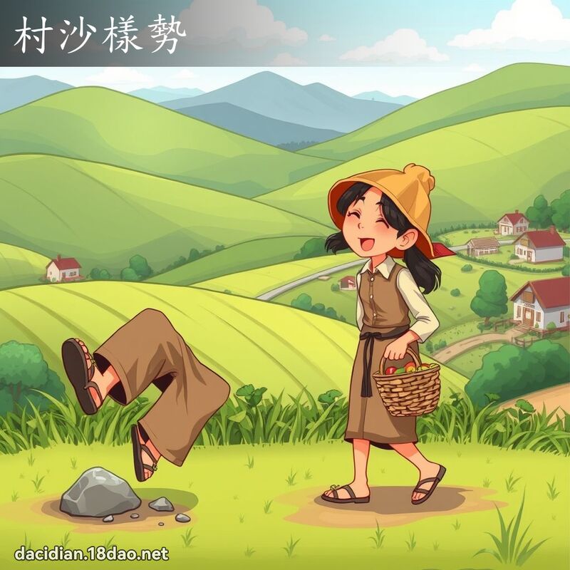 村沙样势 - 国语大辞典配图