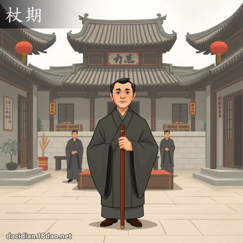 杖期 - 国语大辞典配图