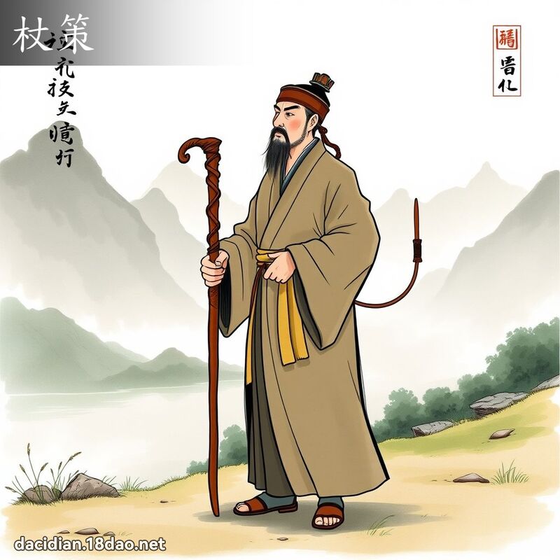 杖策 - 国语大辞典配图