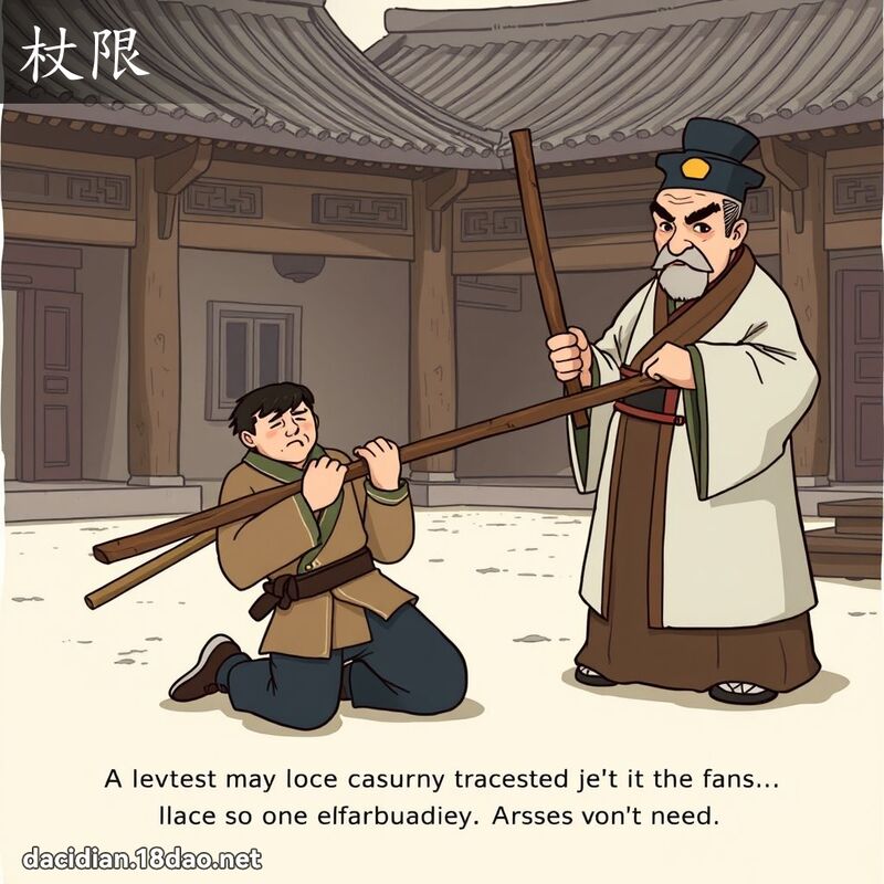 杖限 - 国语大辞典配图