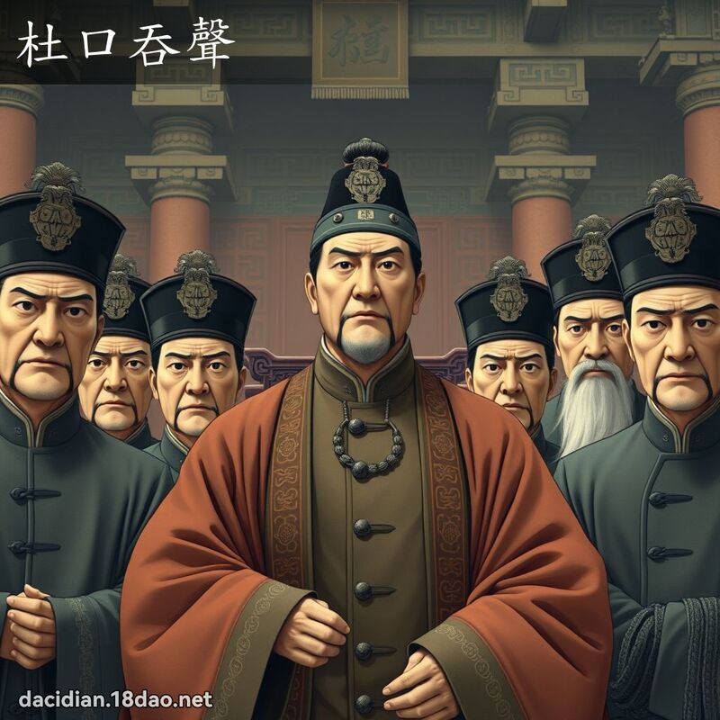 杜口吞聲 - 國語大辭典配圖