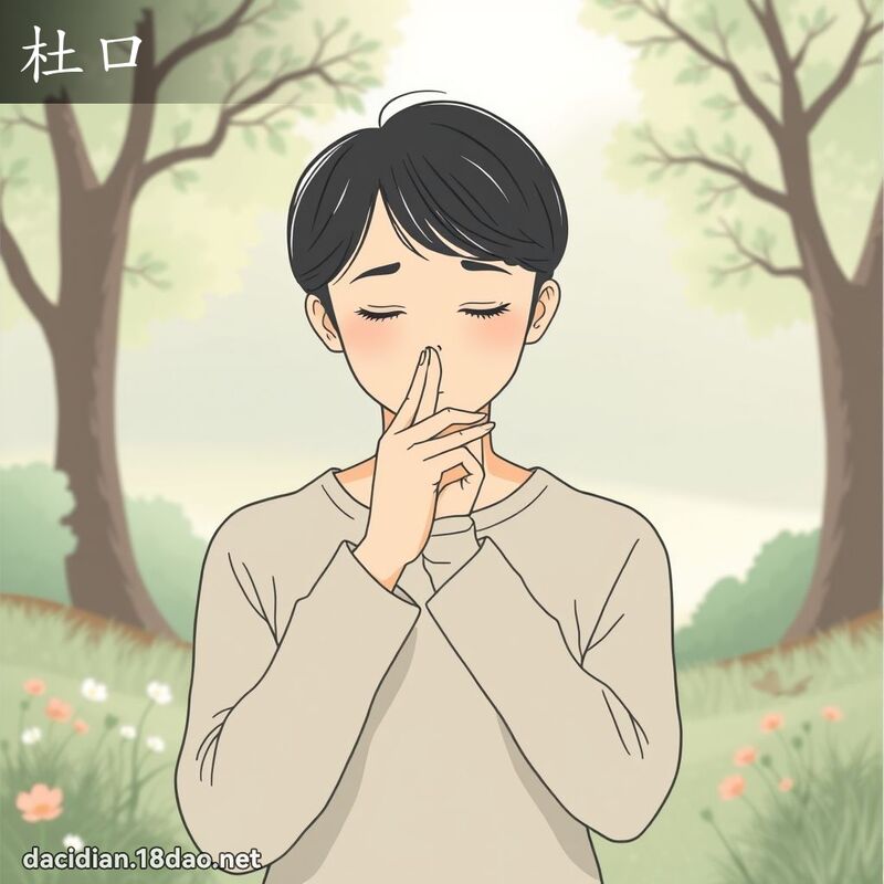 杜口 - 国语大辞典配图