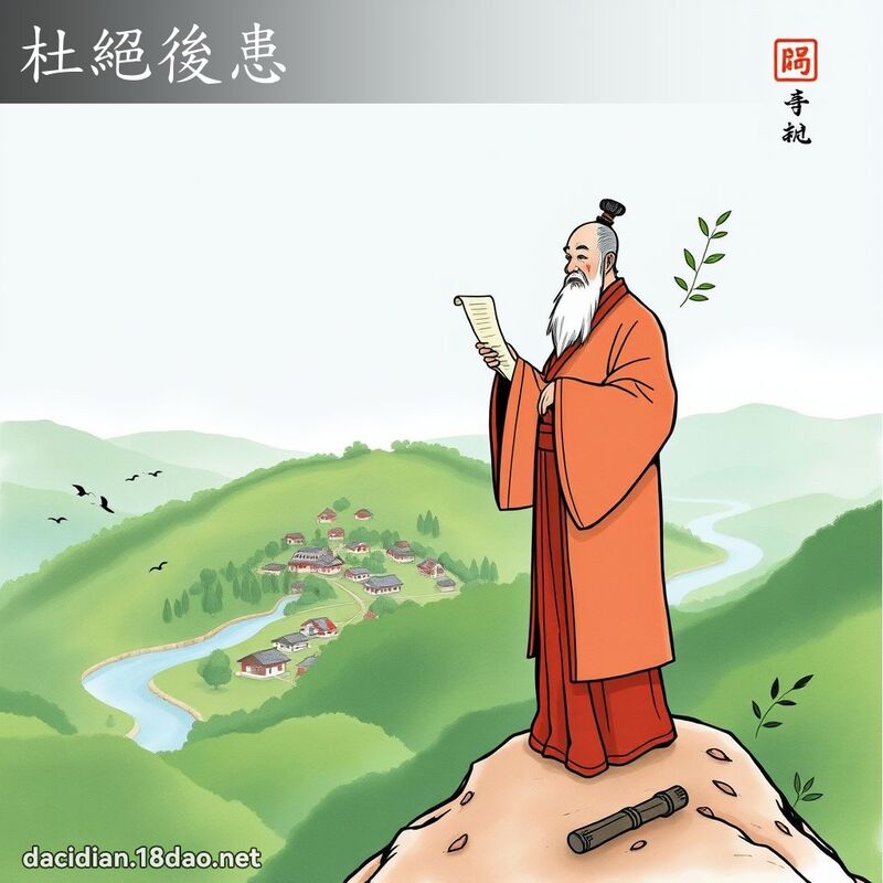 杜絕後患 - 國語大辭典配圖