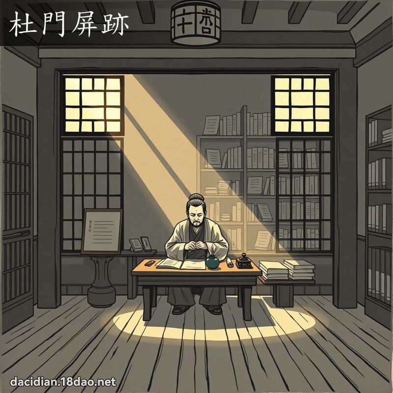 杜門屏跡 - 國語大辭典配圖