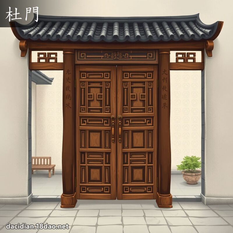 杜門 - 國語大辭典配圖