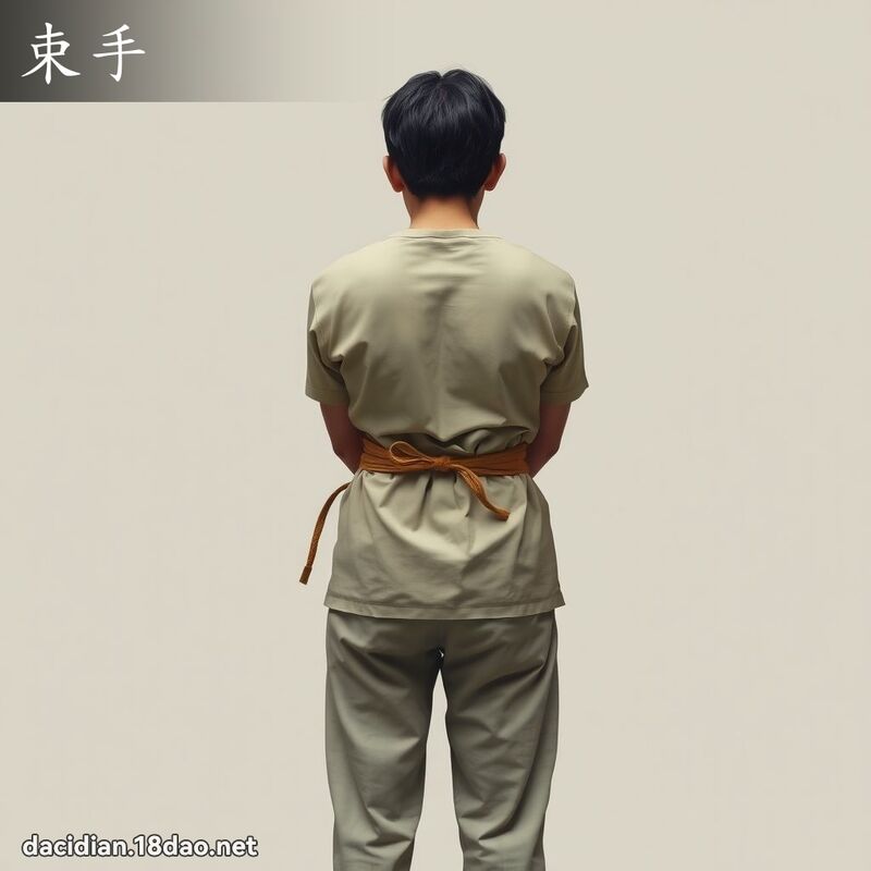 束手 - 国语大辞典配图