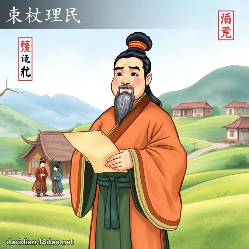 束杖理民 - 国语大辞典配图