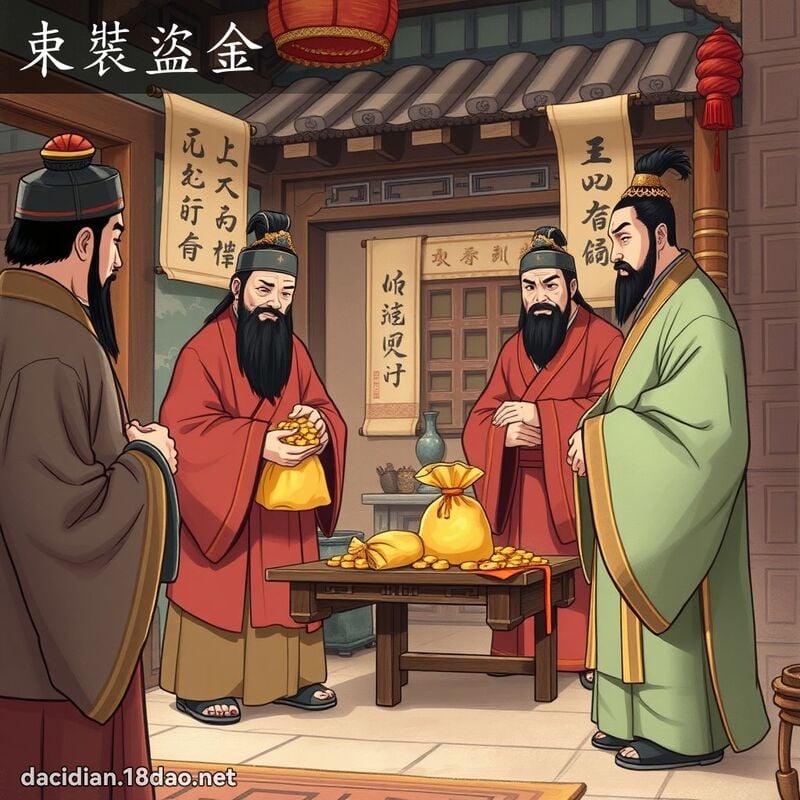 束裝盜金 - 國語大辭典配圖