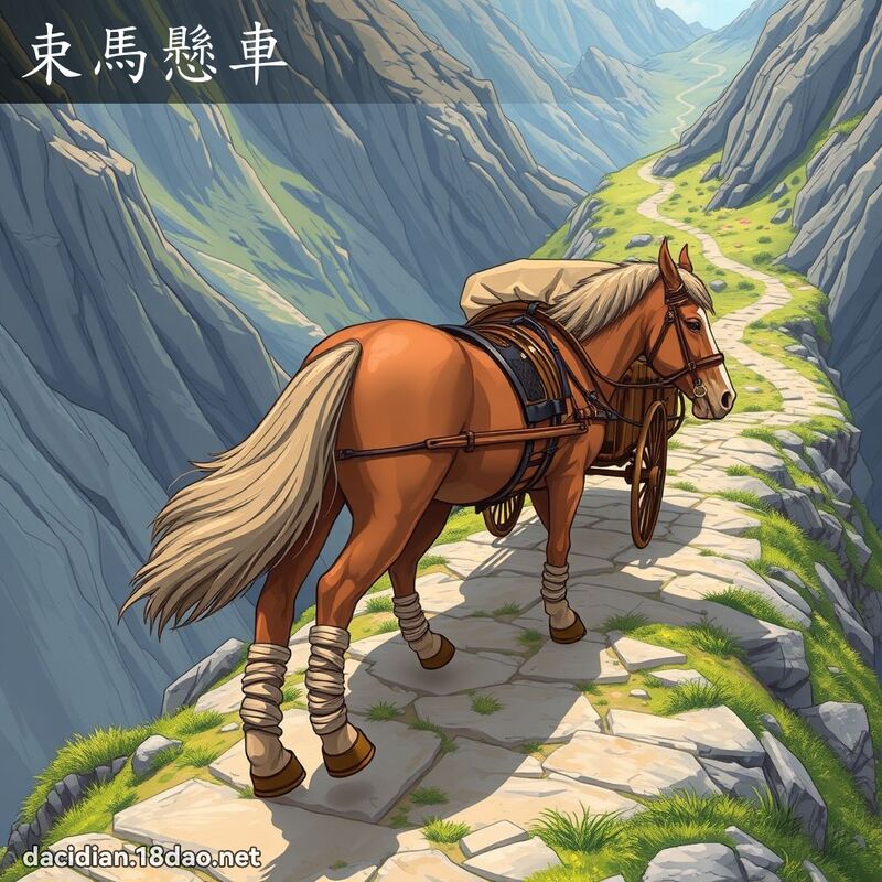 束马悬车 - 国语大辞典配图
