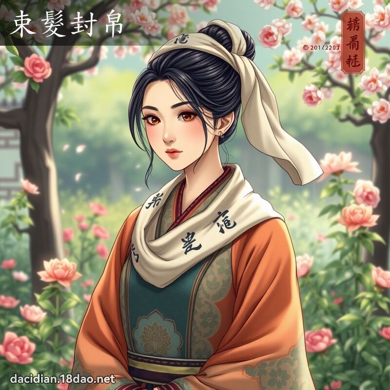 束髮封帛 - 國語大辭典配圖