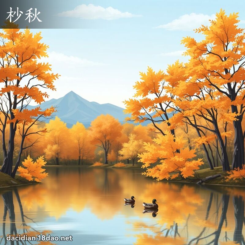 杪秋 - 国语大辞典配图