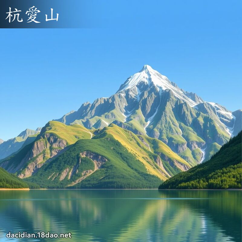 杭愛山 - 國語大辭典配圖