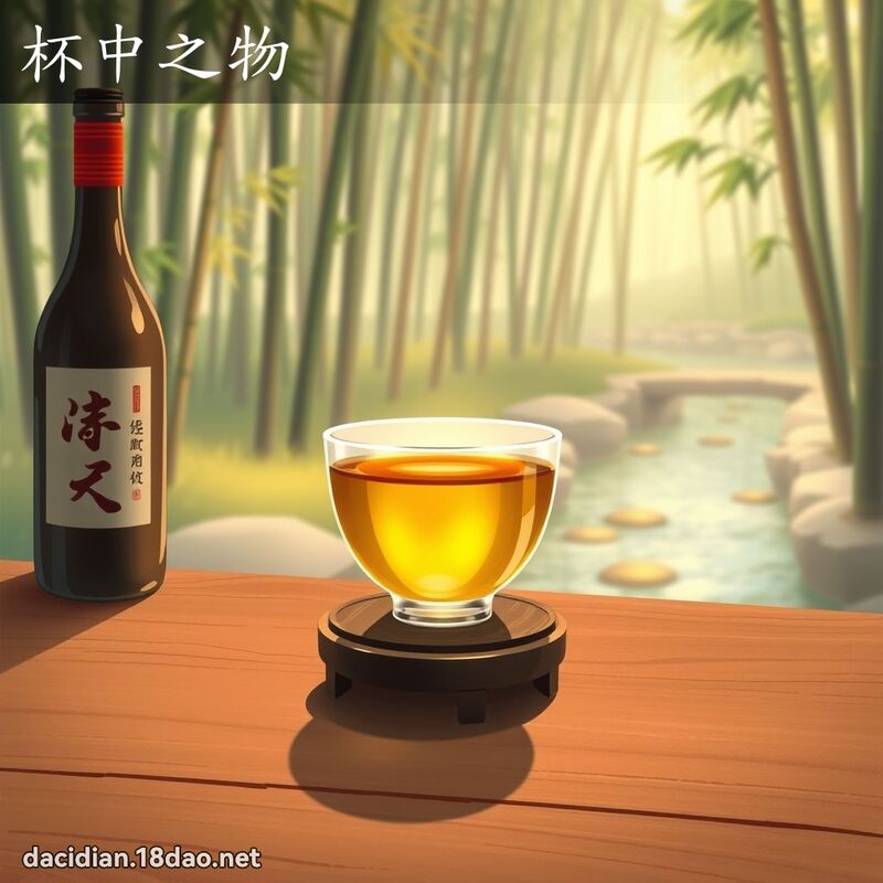 杯中之物 - 國語大辭典配圖