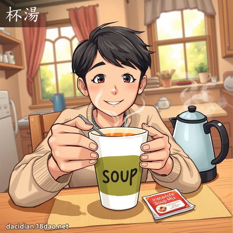 杯汤 - 国语大辞典配图