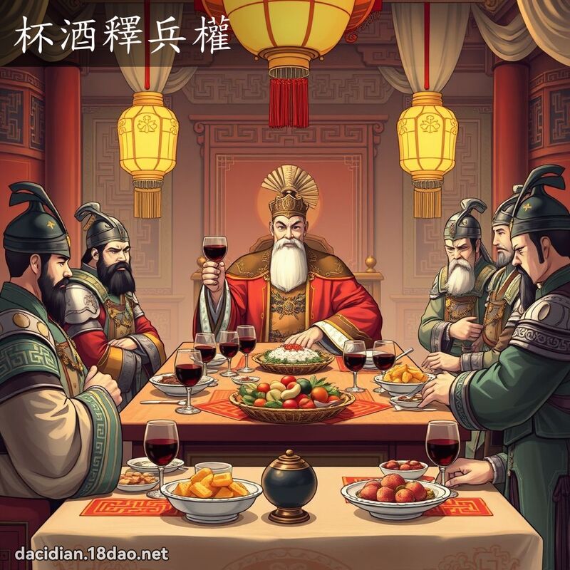 杯酒釋兵權 - 國語大辭典配圖