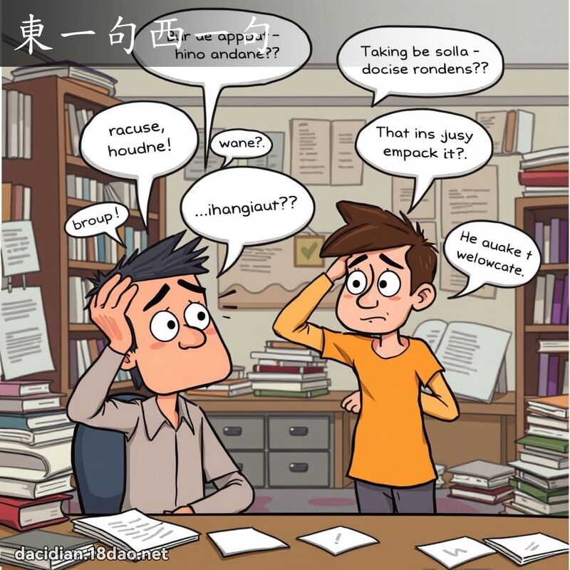 东一句西一句 - 国语大辞典配图