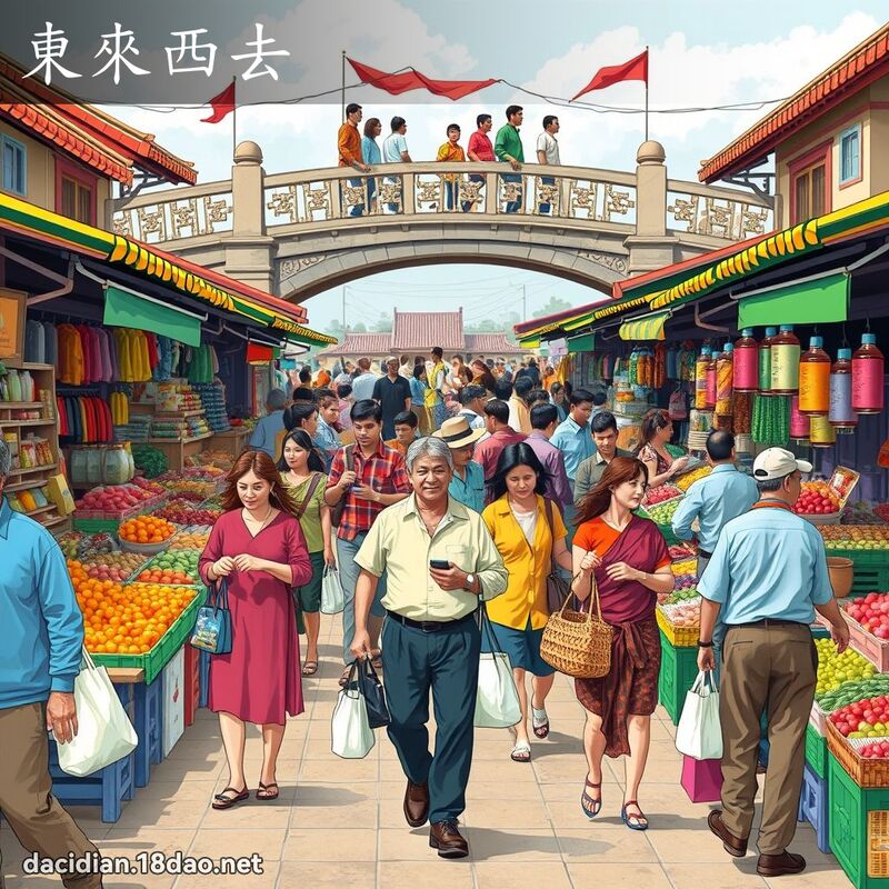 東來西去 - 國語大辭典配圖