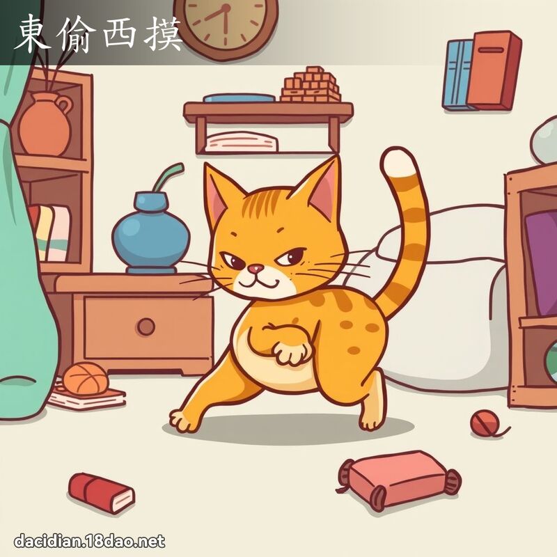 東偷西摸 - 國語大辭典配圖