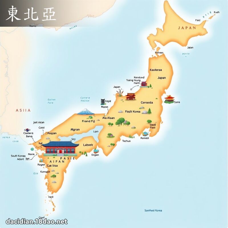 东北亚 - 国语大辞典配图