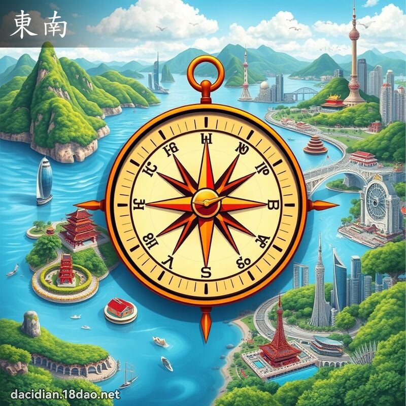 東南 - 國語大辭典配圖