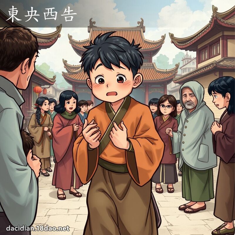 東央西告 - 國語大辭典配圖