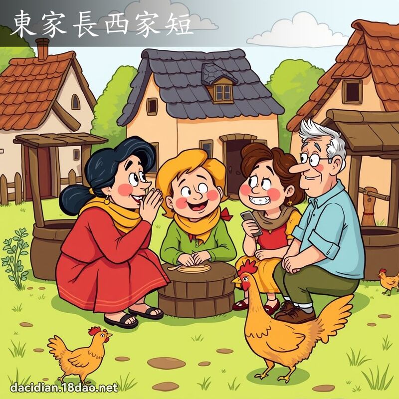 東家長西家短 - 國語大辭典配圖
