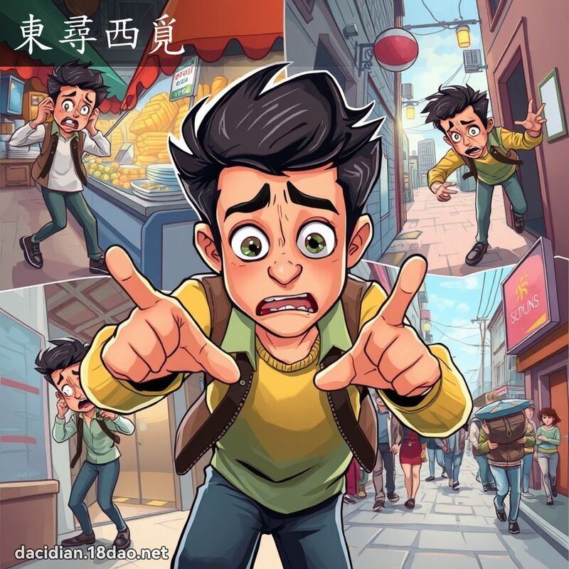东寻西觅 - 国语大辞典配图
