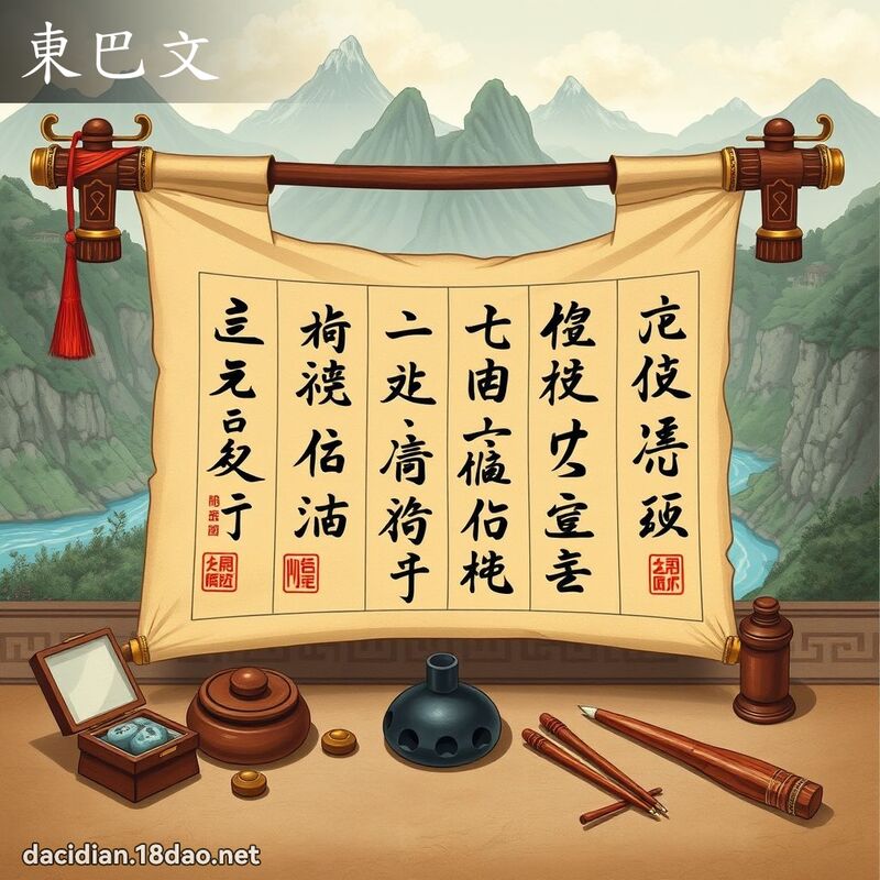 東巴文 - 國語大辭典配圖
