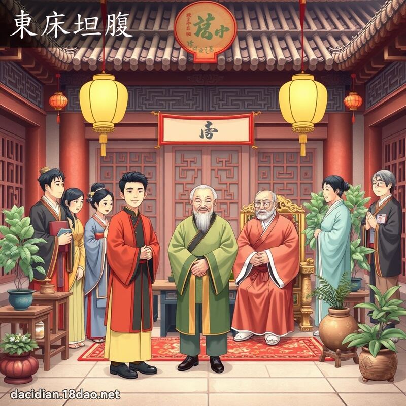 東床坦腹 - 國語大辭典配圖