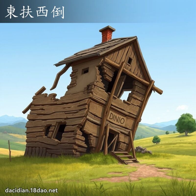 東扶西倒 - 國語大辭典配圖
