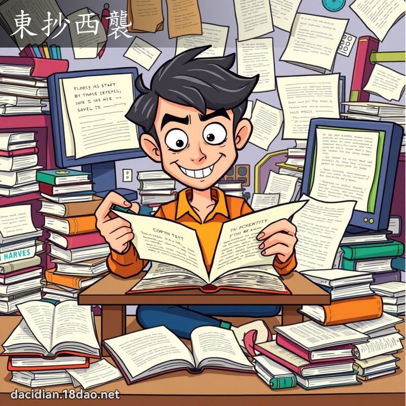 東抄西襲 - 國語大辭典配圖