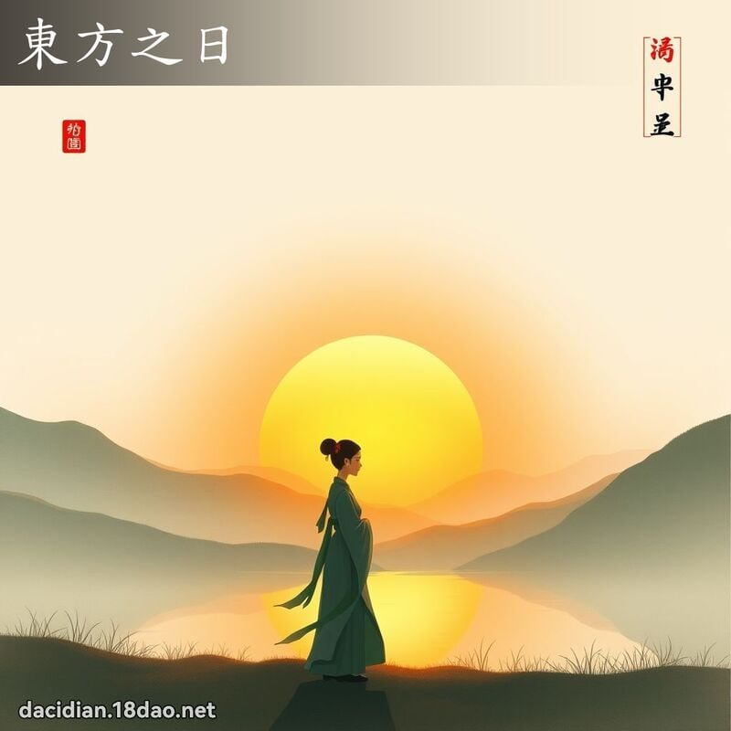 東方之日 - 國語大辭典配圖