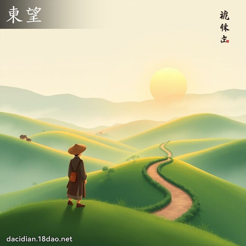 东望 - 国语大辞典配图