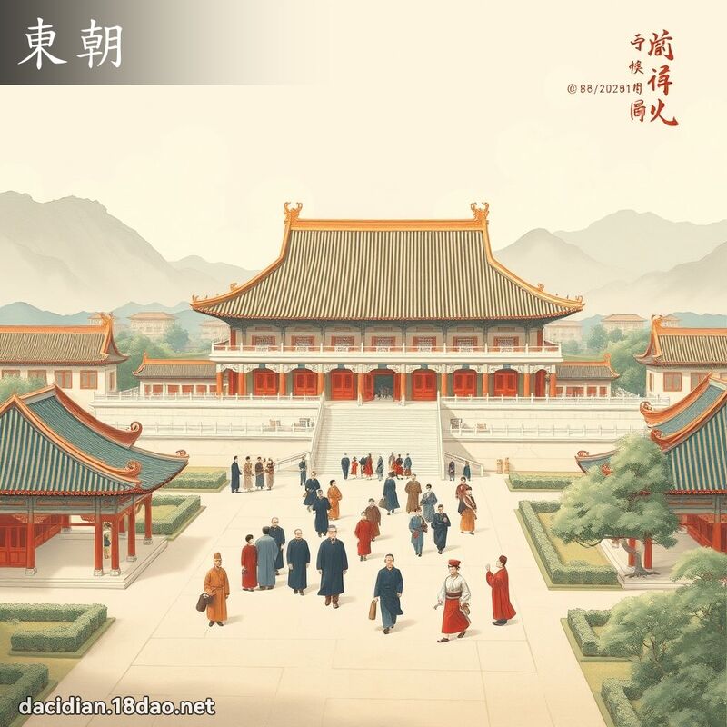 東朝 - 國語大辭典配圖