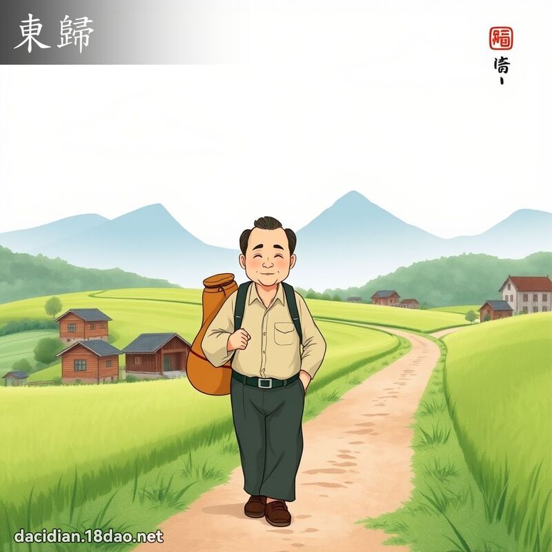 東歸 - 國語大辭典配圖