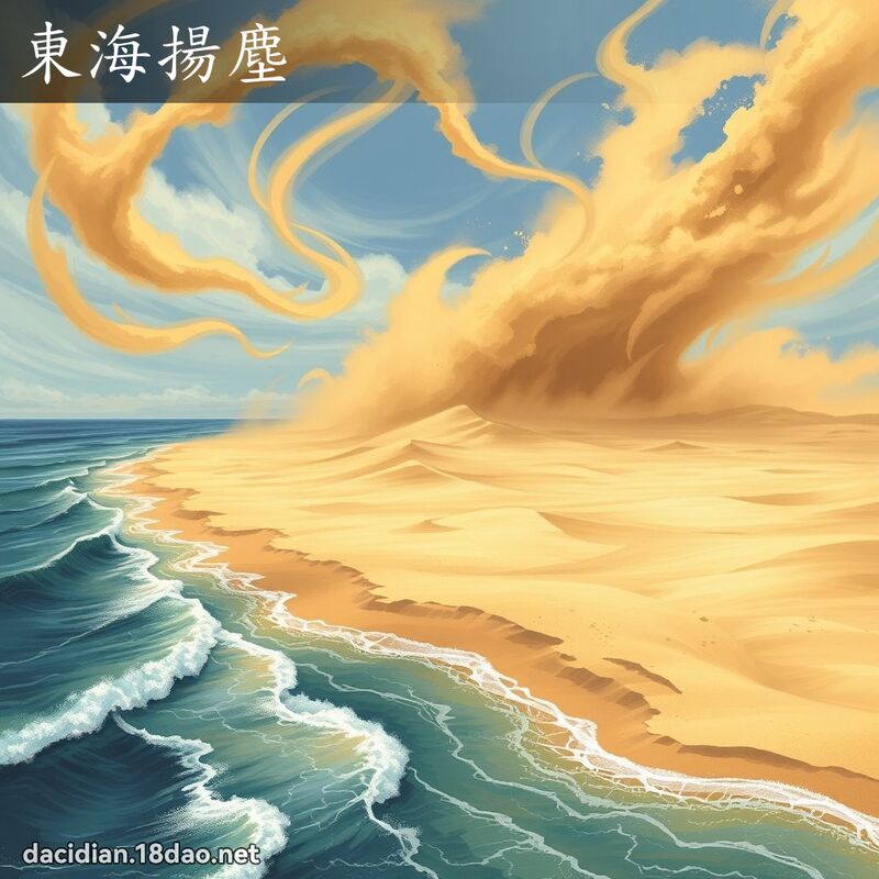 东海扬尘 - 国语大辞典配图