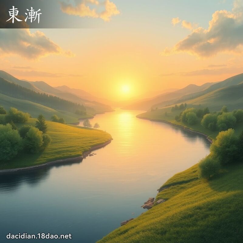 东渐 - 国语大辞典配图