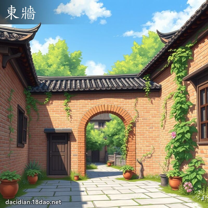 東牆 - 國語大辭典配圖