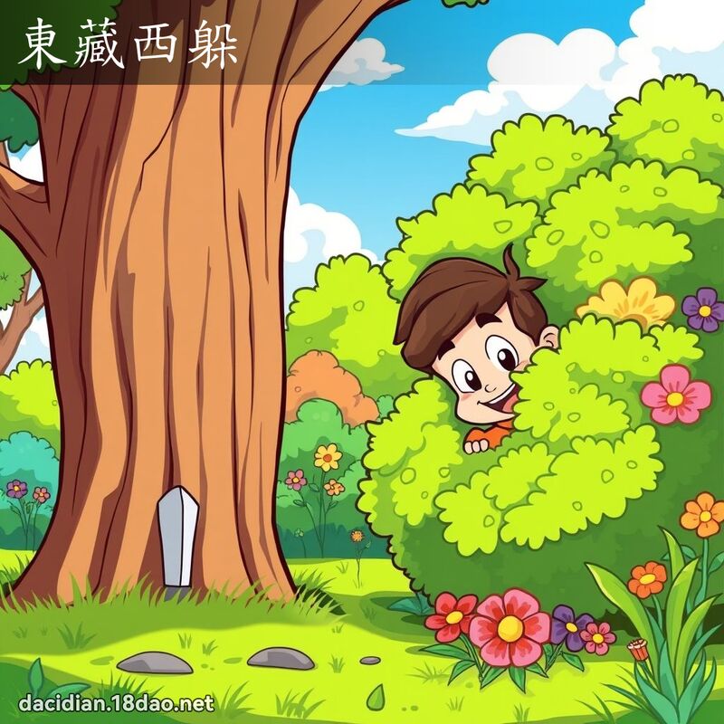 東藏西躲 - 國語大辭典配圖