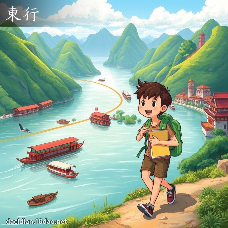 東行 - 國語大辭典配圖