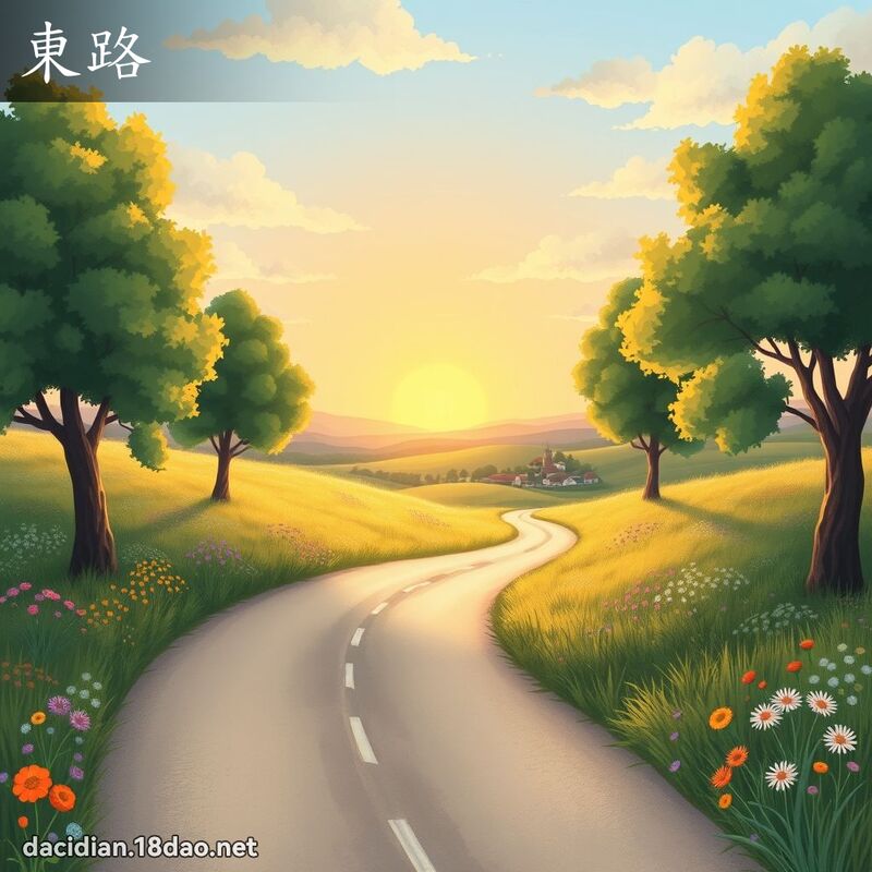 东路 - 国语大辞典配图