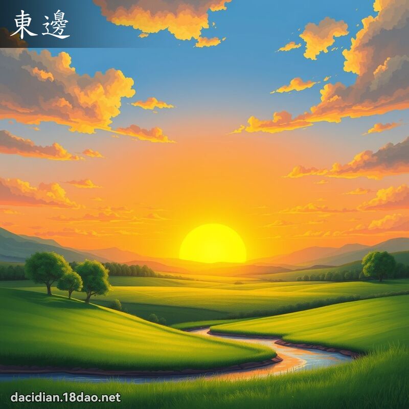 东边 - 国语大辞典配图