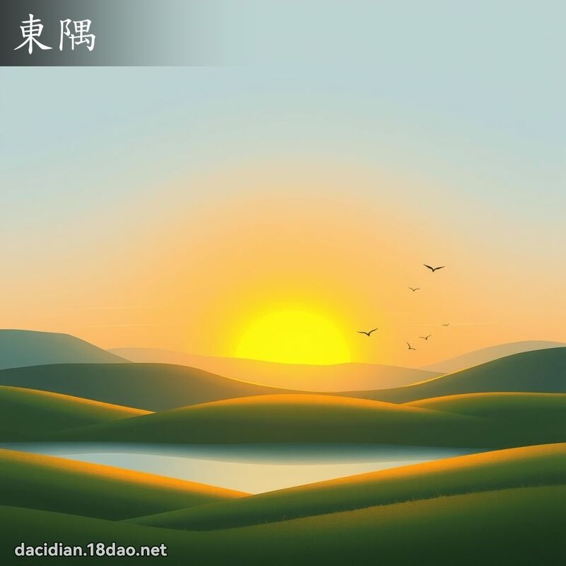 東隅 - 國語大辭典配圖