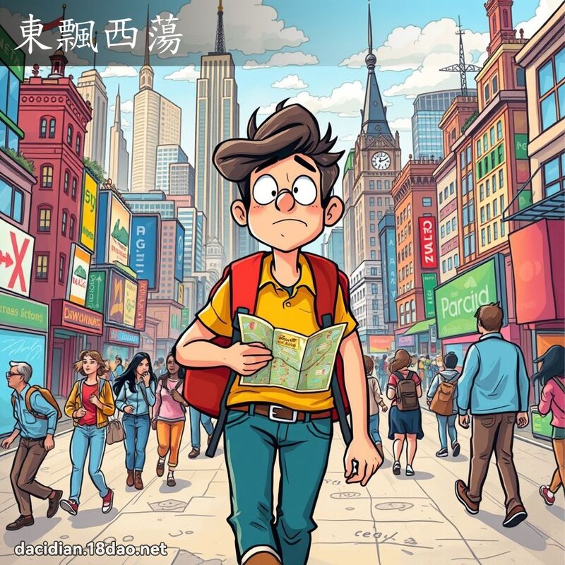 东飘西荡 - 国语大辞典配图