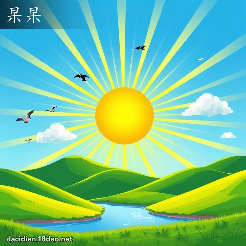杲杲 - 国语大辞典配图