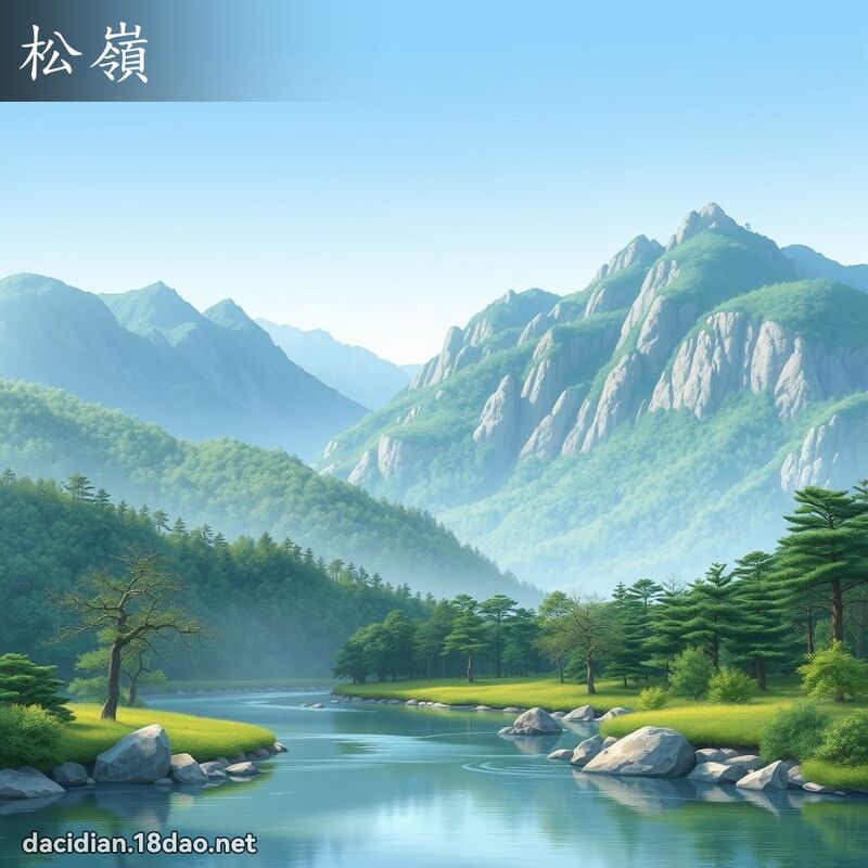 松岭 - 国语大辞典配图