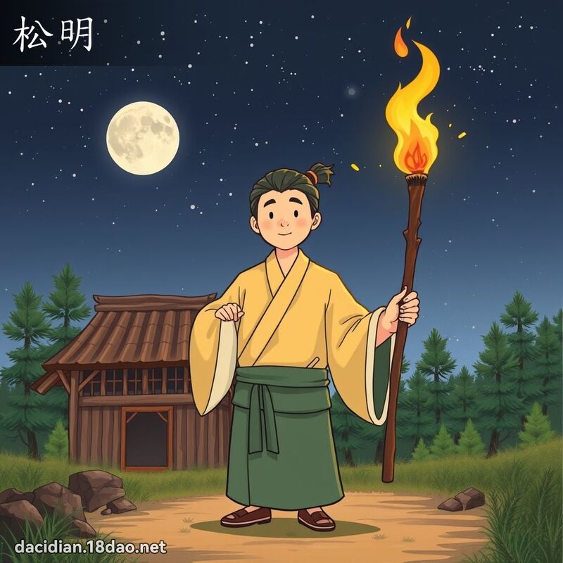 松明 - 国语大辞典配图